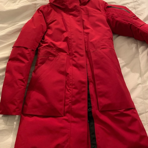 SOLD - Red lululemon winter warrior parka - Picture 1 of 3